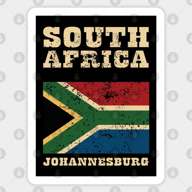 Flag of South Africa Sticker by KewaleeTee